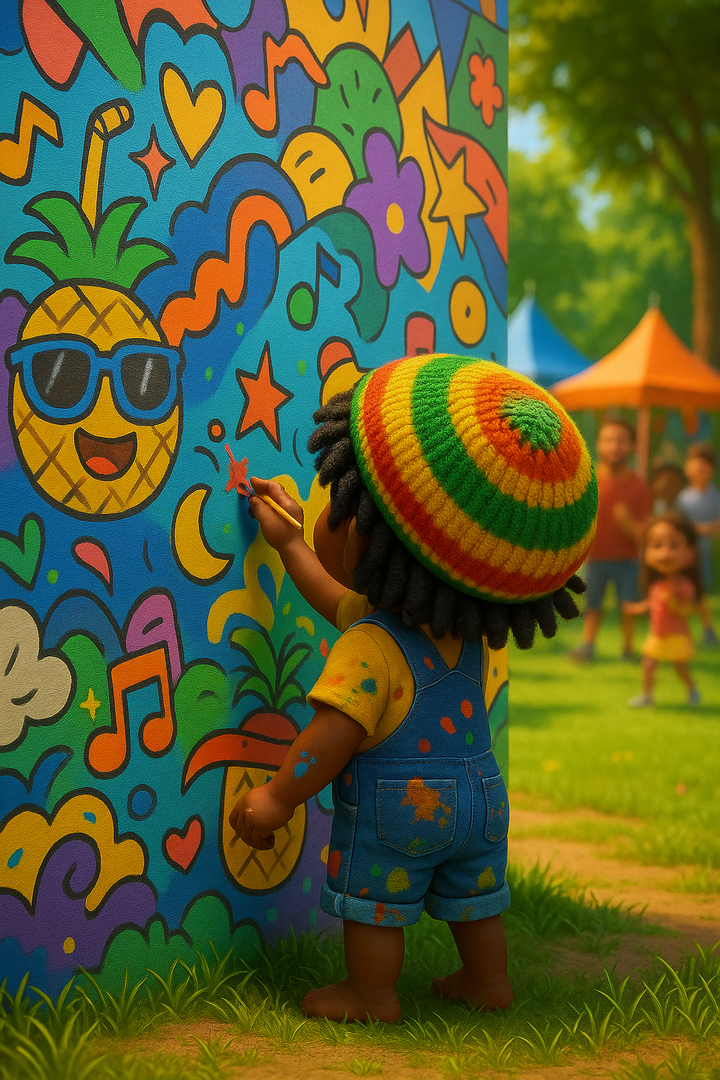 Jah Jah Paints the Block!